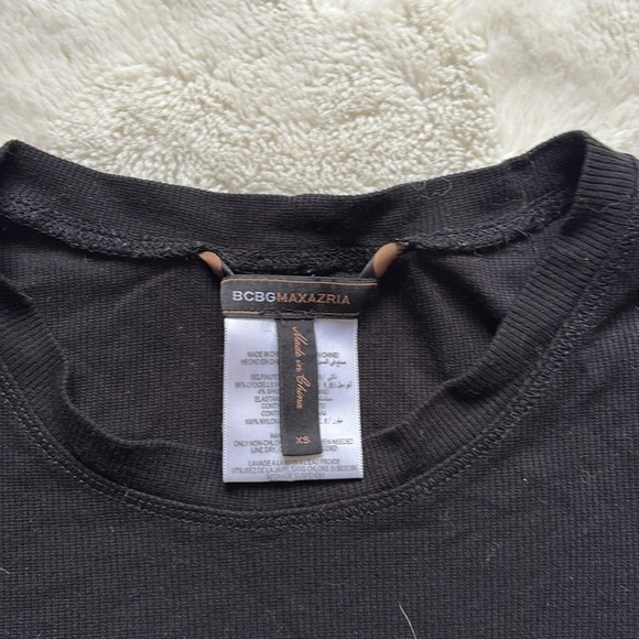 42 BCBGMAXAZRIA Livi Long Sleeve Dress With Lace Trim Size XS - Picture 5 of 13